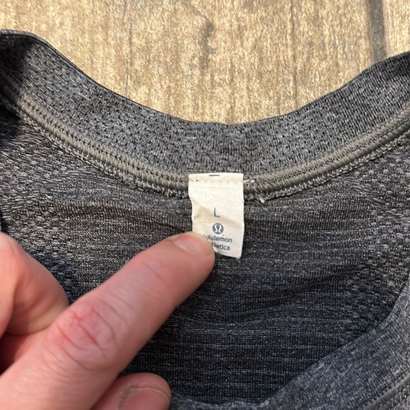 EUC Lululemon Men’s Gray Metal Tech Vent Long Sleeve Shirt - Picture 4 of 9